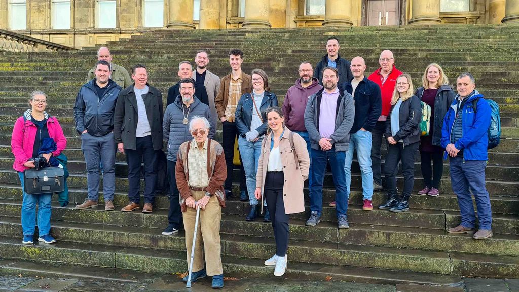 Whitworth Society group photo outside the museum