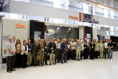 Summer Meeting 2011 - Group photo at Mazak Machine Tools